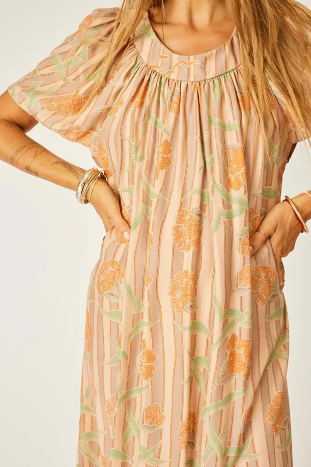 Dresses Shop Natalie Martin SIENNA DRESS Chamomile Apricot
