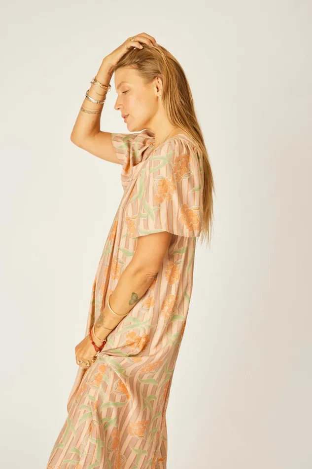 Dresses Shop Natalie Martin SIENNA DRESS Chamomile Apricot