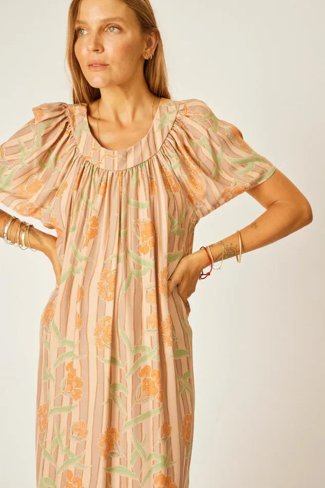 Dresses Shop Natalie Martin SIENNA DRESS Chamomile Apricot