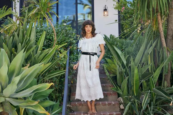 Dresses Shop Natalie Martin SIENNA DRESS Geranium Milk