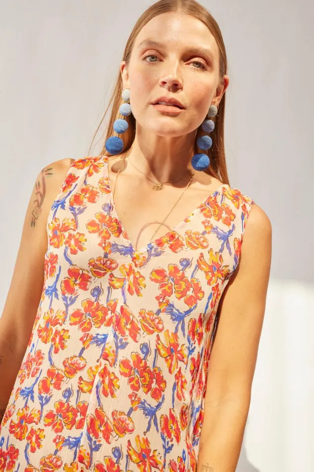 Dresses Shop Natalie Martin TOVA MAXI Chiffon Watercolor Clemen