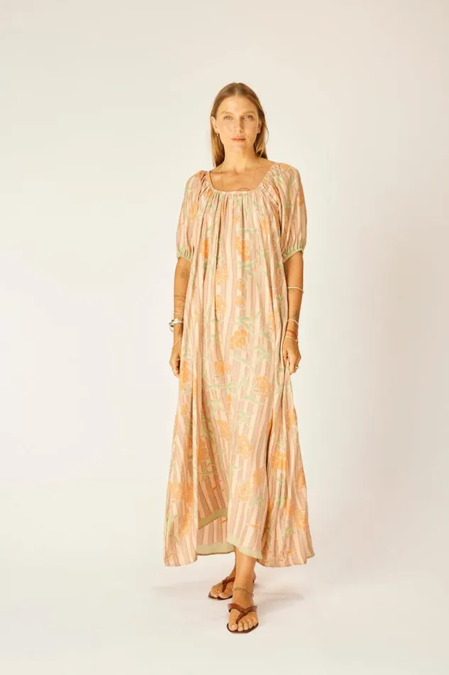 Dresses Shop Natalie Martin VIVI DRESS Chamomile Apricot