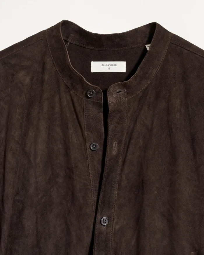 Dresses Women Billy Reid Suede Shirttail Dress Coffee Bean