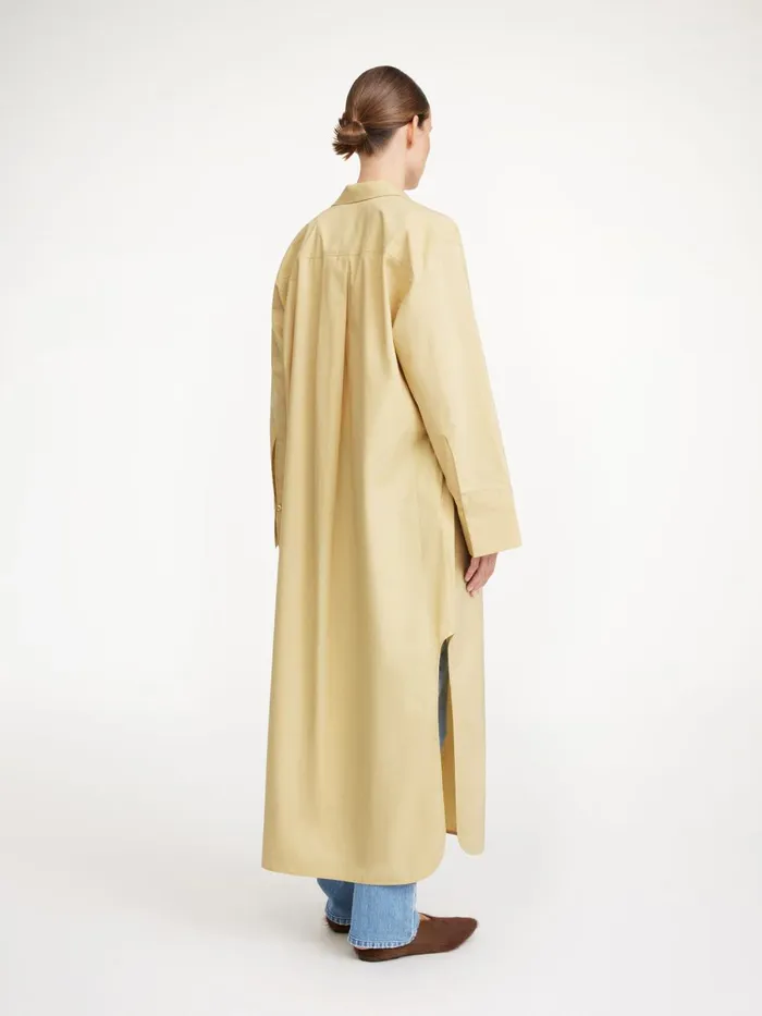 Dresses Women By Malene Birger Perros Organic Cotton Dress Dark Sand Dresses Women By Malene Birger Perros Organic Cotton Dress Dark Sand