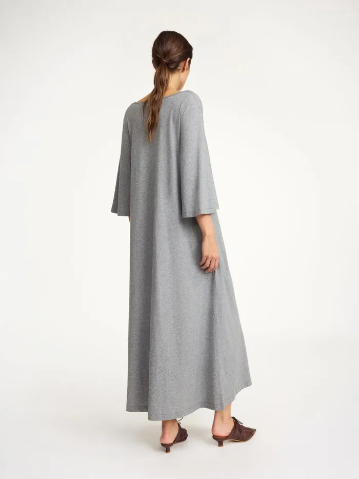 Dresses Women By Malene Birger Yalia Maxi Dress Grey Melange