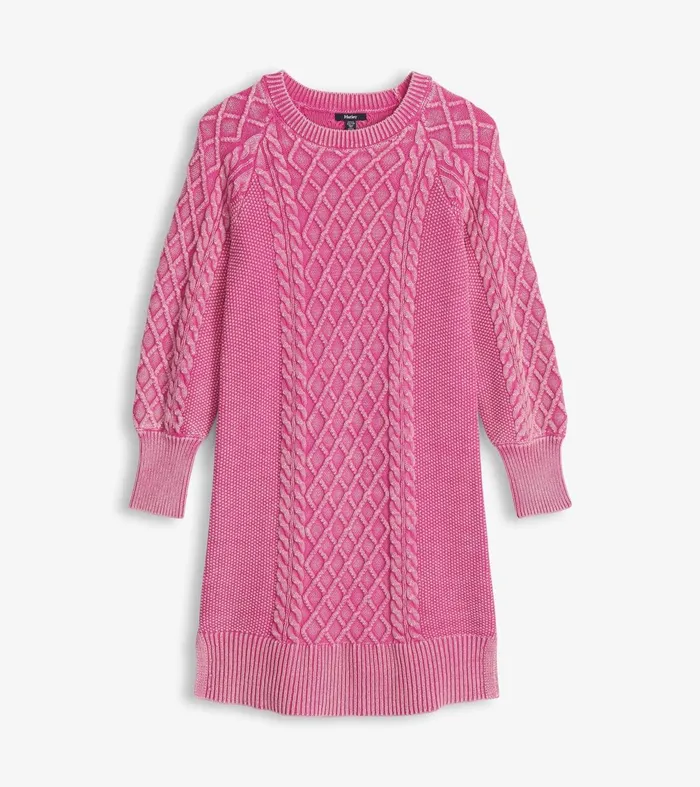 Dresses Women Hatley Juliet Cable Knit Dress 8211 Raspberry Pink
