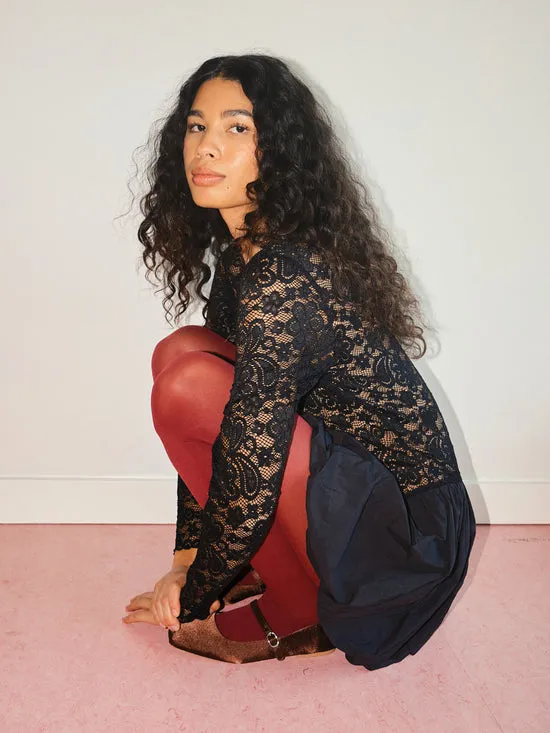 Dresses Women Hazel Lace Dress Licorice Lace Lisa Says Gah