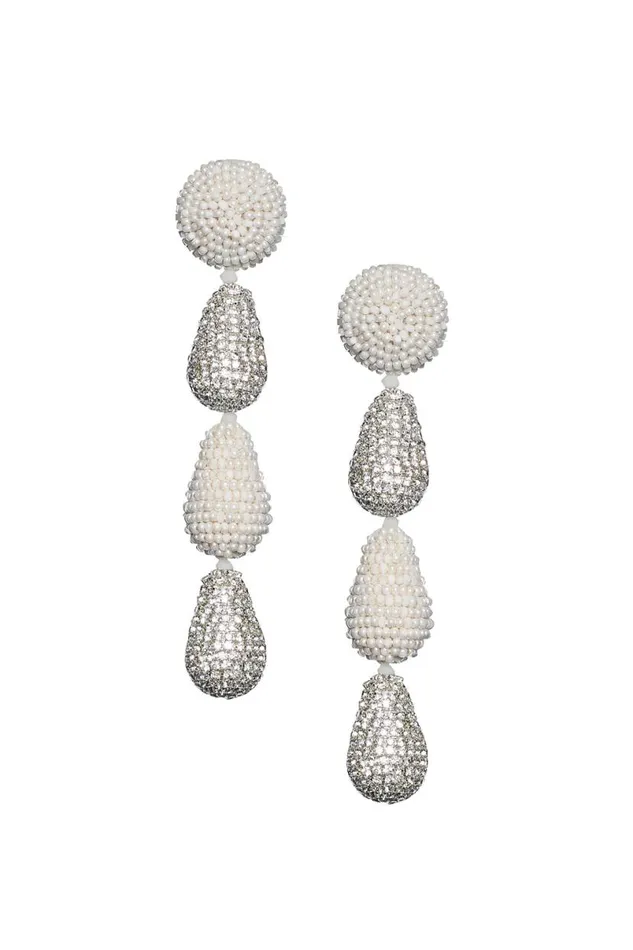 Earrings Women Sachin and Babi Eliza Earrings 8211 Smooth Beads Crystals