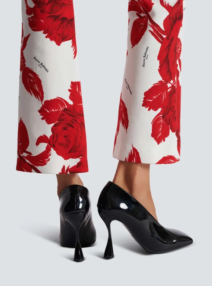 Eden Patent Leather Pumps Black Women Balmain High Heels and Pumps