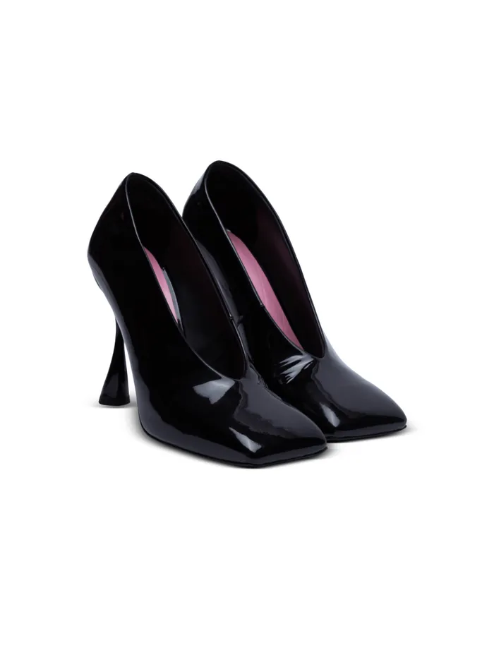 Eden Patent Leather Pumps Black Women Balmain High Heels and Pumps