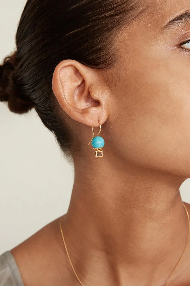 Elena Drop Earrings Turquoise Mix Women Chan Luu Earrings