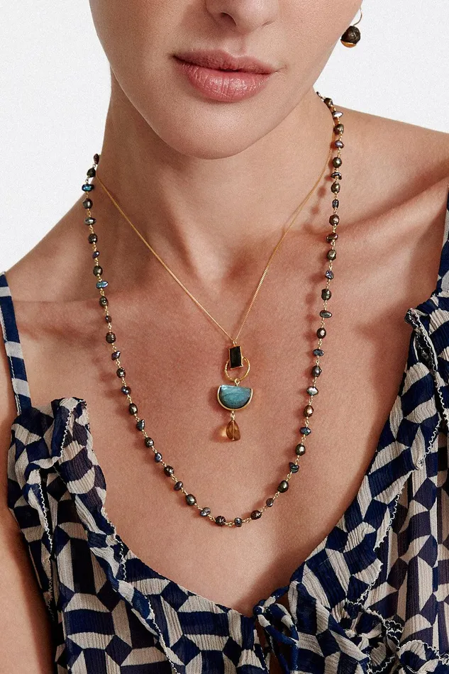 Elsie Necklace Hypersthene Mix Women Chan Luu Necklaces