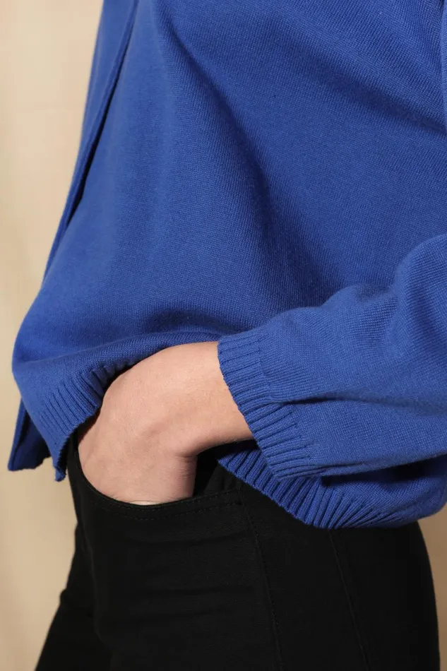 Eno Knit Cobalt Womens LF Markey Knitwear