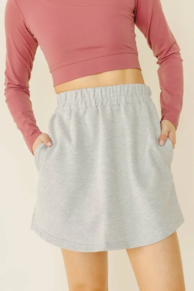 Eve Active Skirt In Grey 8211 FINAL SALE Grey Women Bohme Skirts