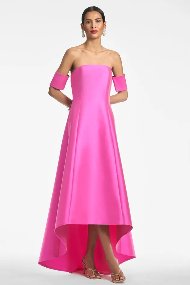 Evening Women Sachin and Babi Agyness Gown 8211 Fuchsia