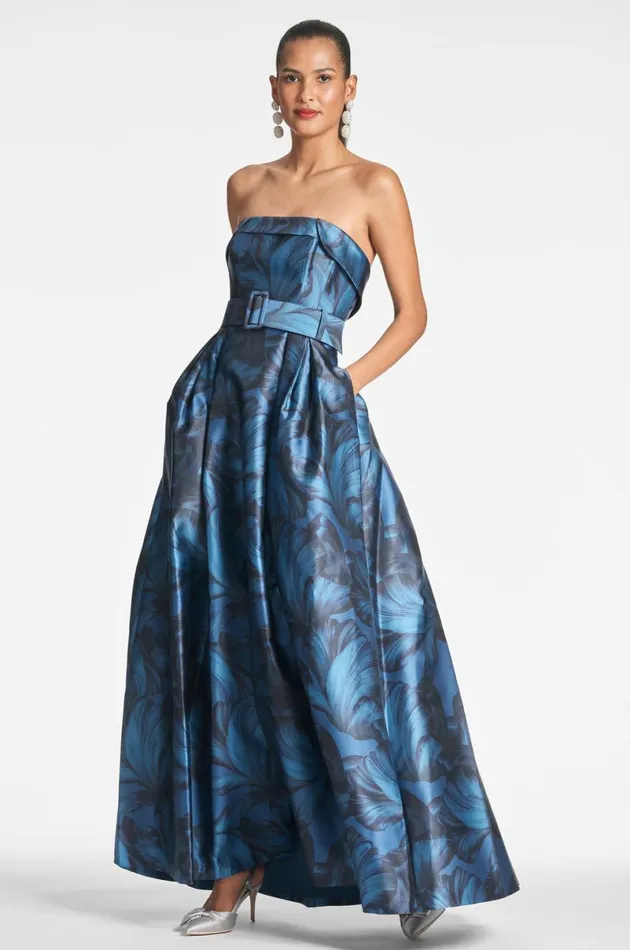 Evening Women Sachin and Babi Brielle Gown 8211 Tonal Petal