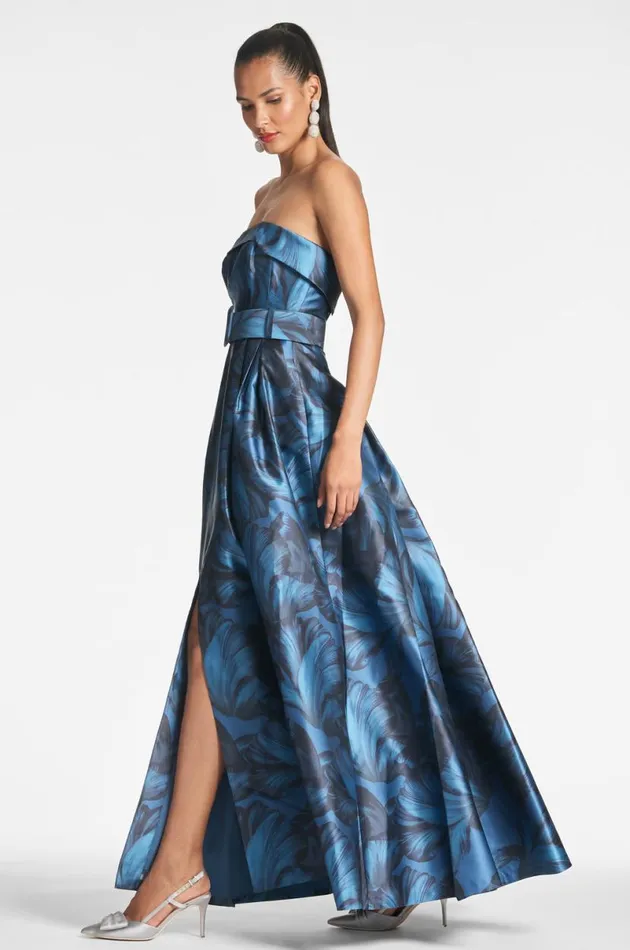 Evening Women Sachin and Babi Brielle Gown 8211 Tonal Petal