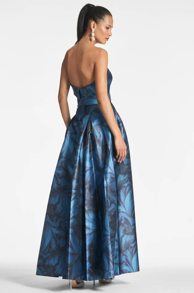 Evening Women Sachin and Babi Brielle Gown 8211 Tonal Petal