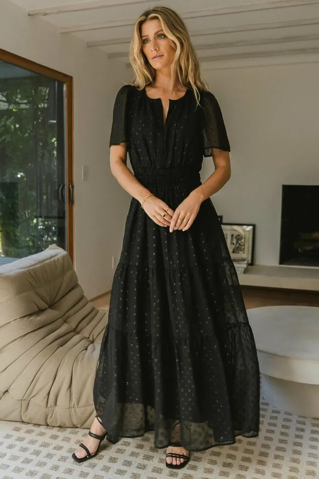 Fiona Maxi Dress In Black Black Women Bohme Dresses