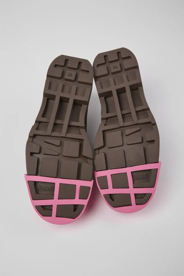 Flat Shoes Women Camper Junction Brown Leather Shoes Flat Shoes Women Camper Junction Brown Leather Shoes