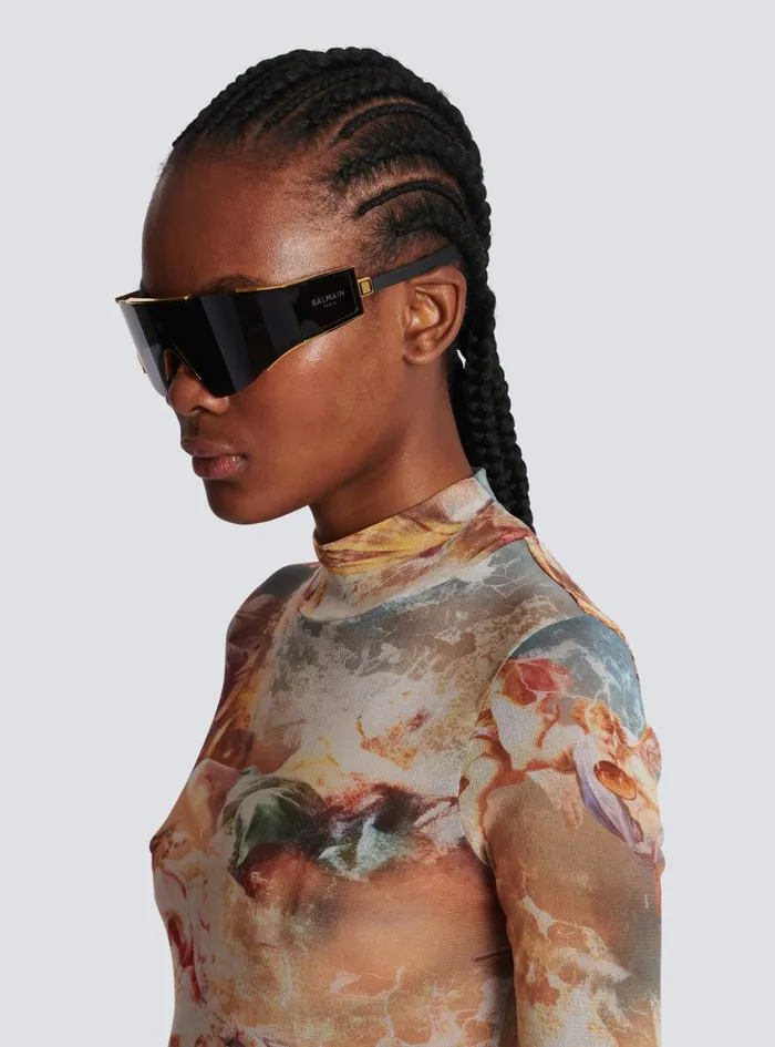 Fleche Sunglasses Black WomenMen Balmain Eyewear