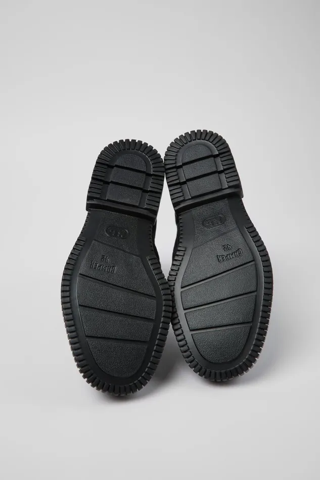 Formal Shoes Men Camper Pix Black Textile Mid Boots