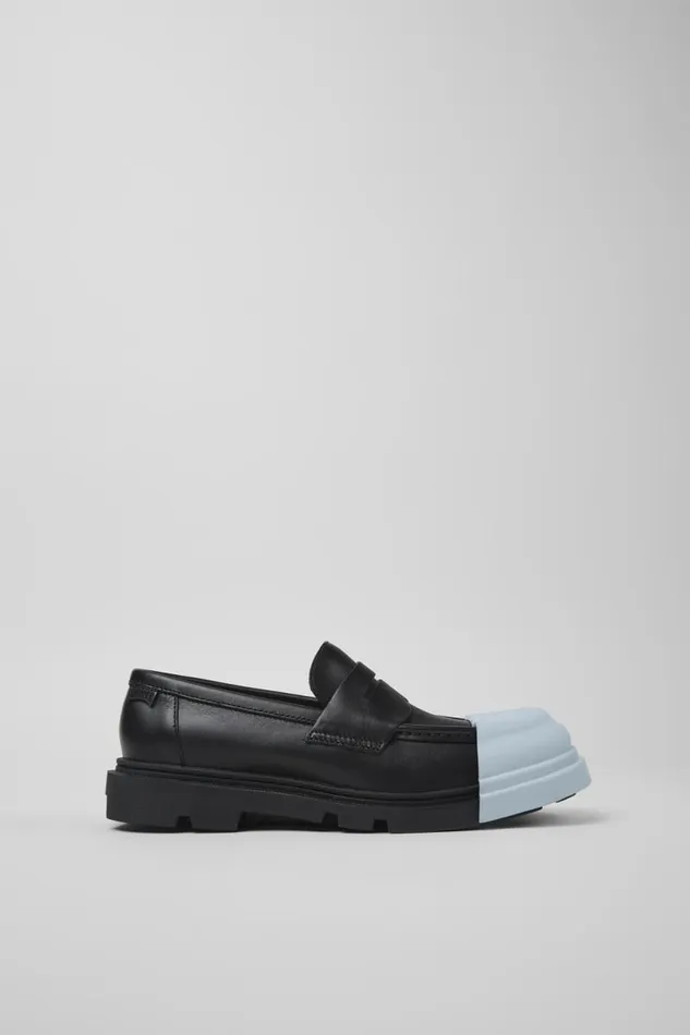 Formal Shoes Women Camper Junction Black Leather Loafers Formal Shoes Women Camper Junction Black Leather Loafers
