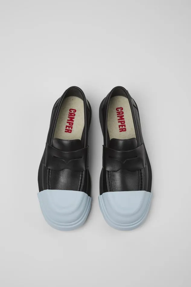 Formal Shoes Women Camper Junction Black Leather Loafers Formal Shoes Women Camper Junction Black Leather Loafers