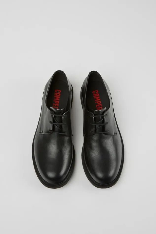 Formal Shoes Women Camper Neuman Black Leather Laceup Shoes Formal Shoes Women Camper Neuman Black Leather Laceup Shoes