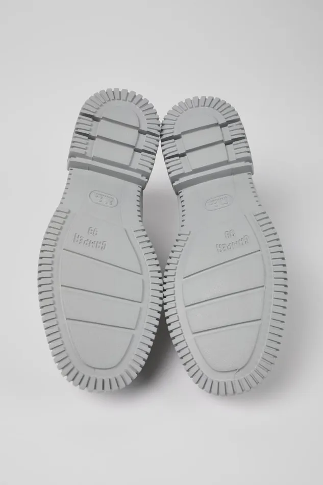 Formal Shoes Women Camper Pix Gray Leather Loafer