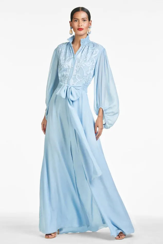 Formal Women Sachin and Babi Beatrix Gown 8211 Chambray Blue