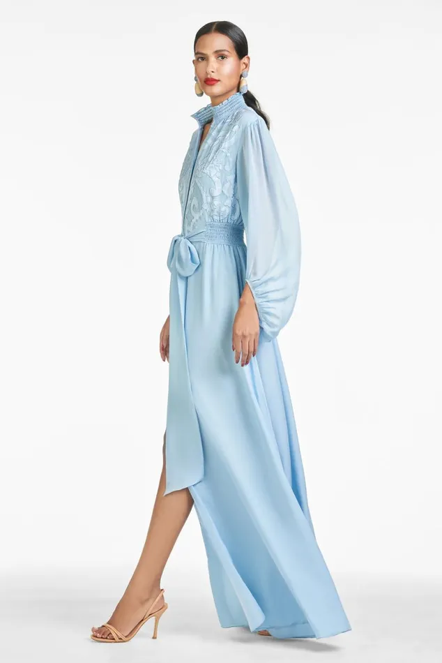 Formal Women Sachin and Babi Beatrix Gown 8211 Chambray Blue