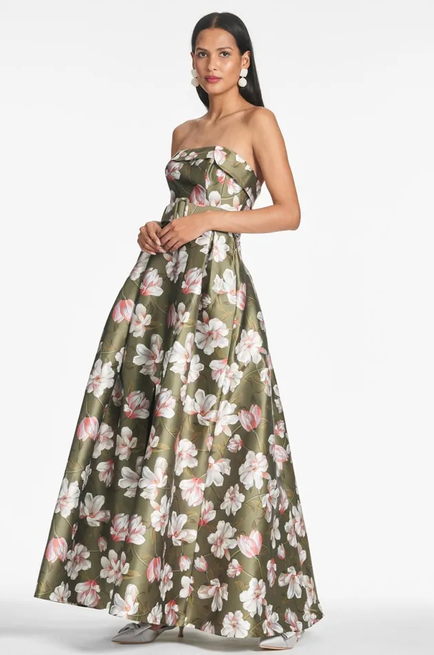 Formal Women Sachin and Babi Brielle Gown 8211 Moss Magnolia