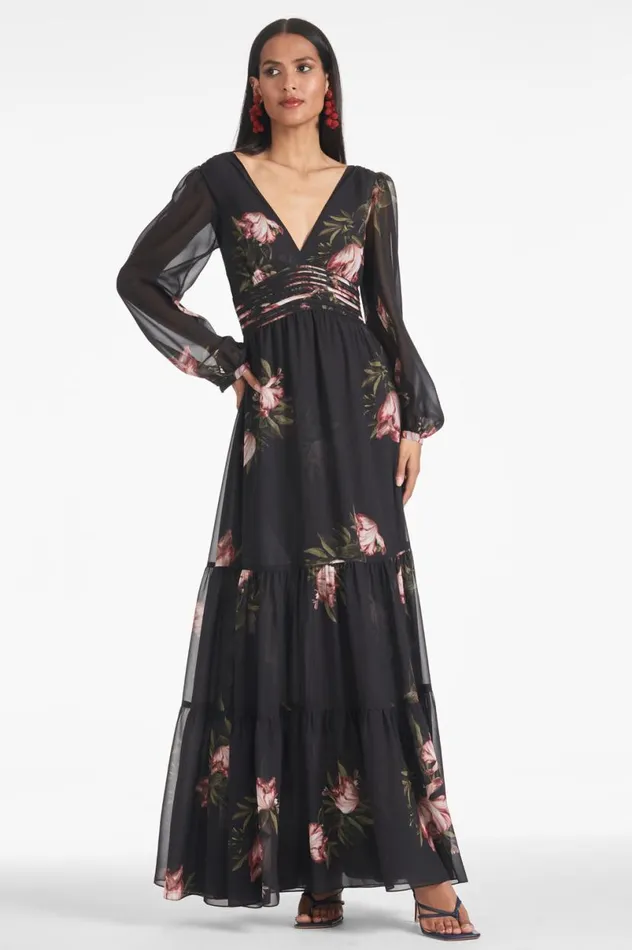 Formal Women Sachin and Babi Jules Gown 8211 Noir Blossom