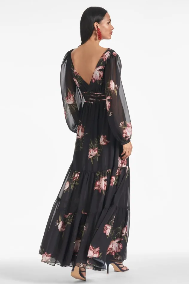 Formal Women Sachin and Babi Jules Gown 8211 Noir Blossom