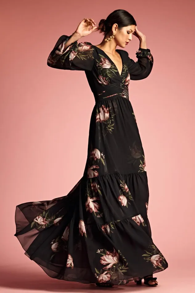 Formal Women Sachin and Babi Jules Gown 8211 Noir Blossom