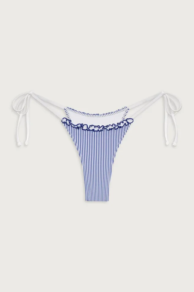 Frankies Bikinis Bikinis Women Divine Striped Skimpy Bikini Bottom Ocean Stripe