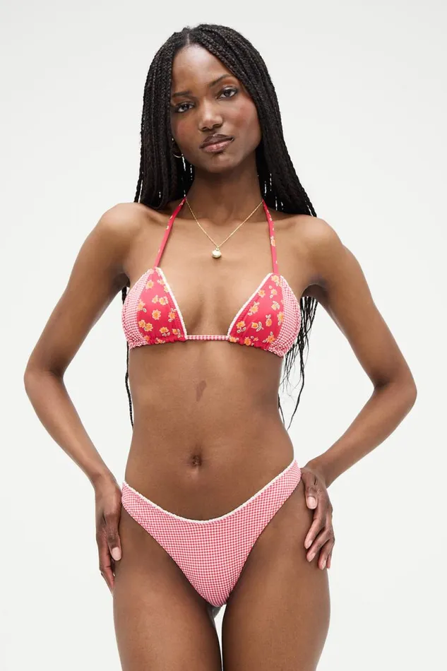 Frankies Bikinis Bikinis Women Dove Reversible Classic Bikini Bottom Summer Flower