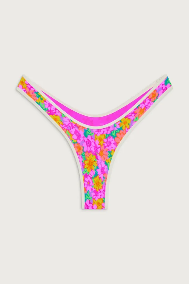 Frankies Bikinis Bikinis Women Full Moon Floral Micro Bikini Bottom Daisy Pond