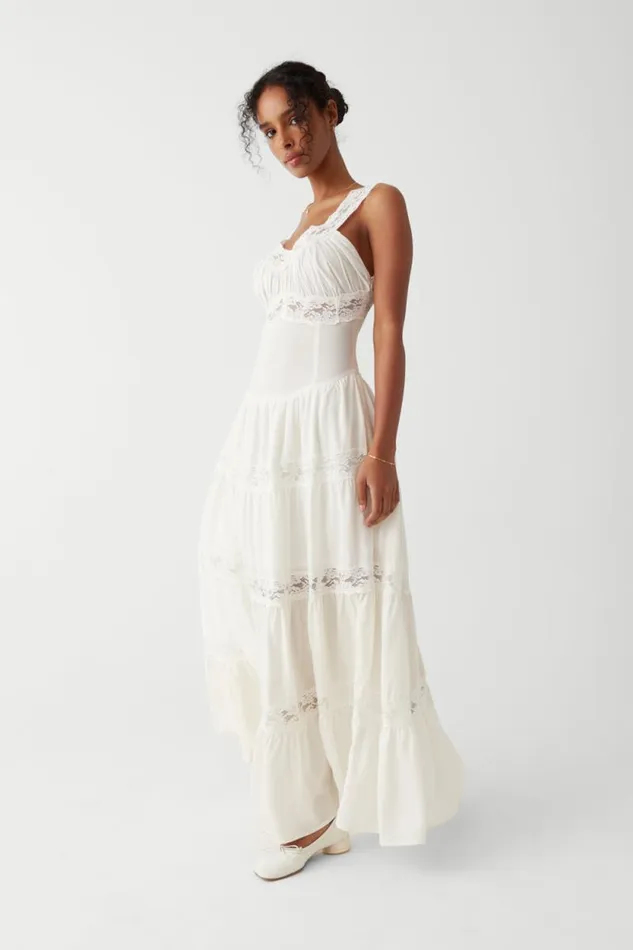 Frankies Bikinis Dresses Women Dakota Maxi Dress White