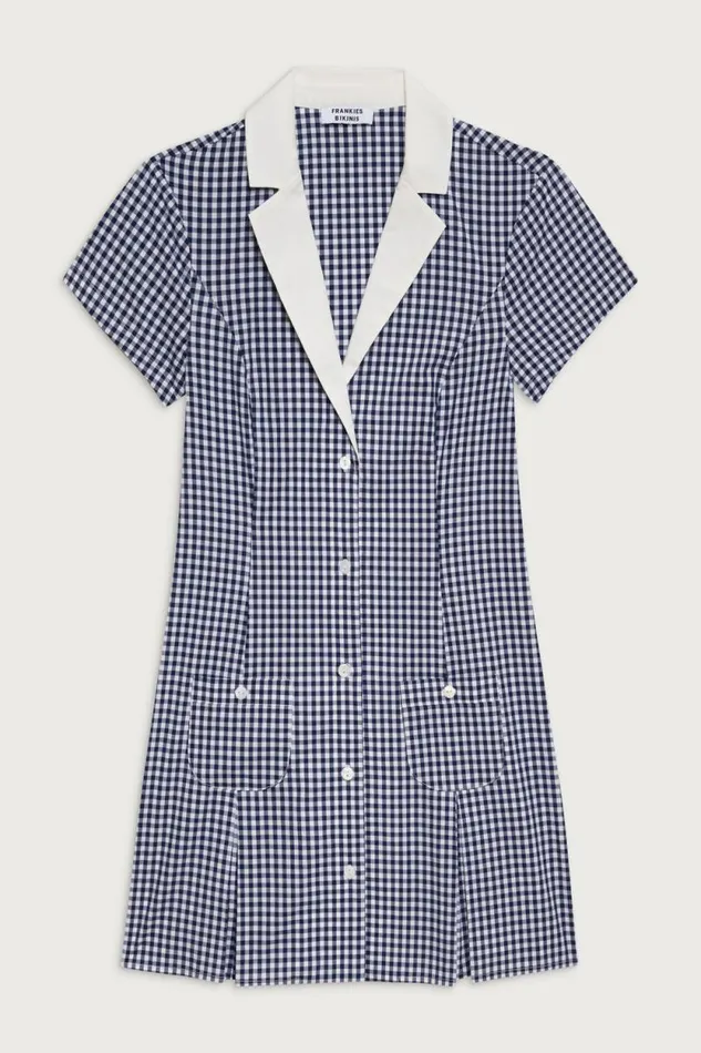 Frankies Bikinis Dresses Women Garden Gingham Mini Dress Seaside Gingham