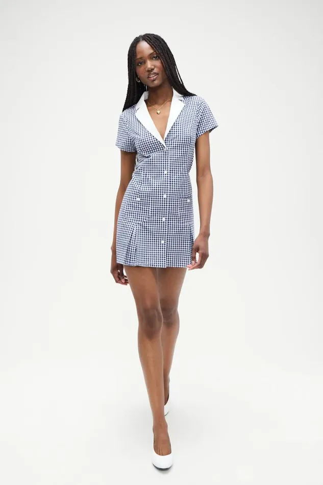 Frankies Bikinis Dresses Women Garden Gingham Mini Dress Seaside Gingham