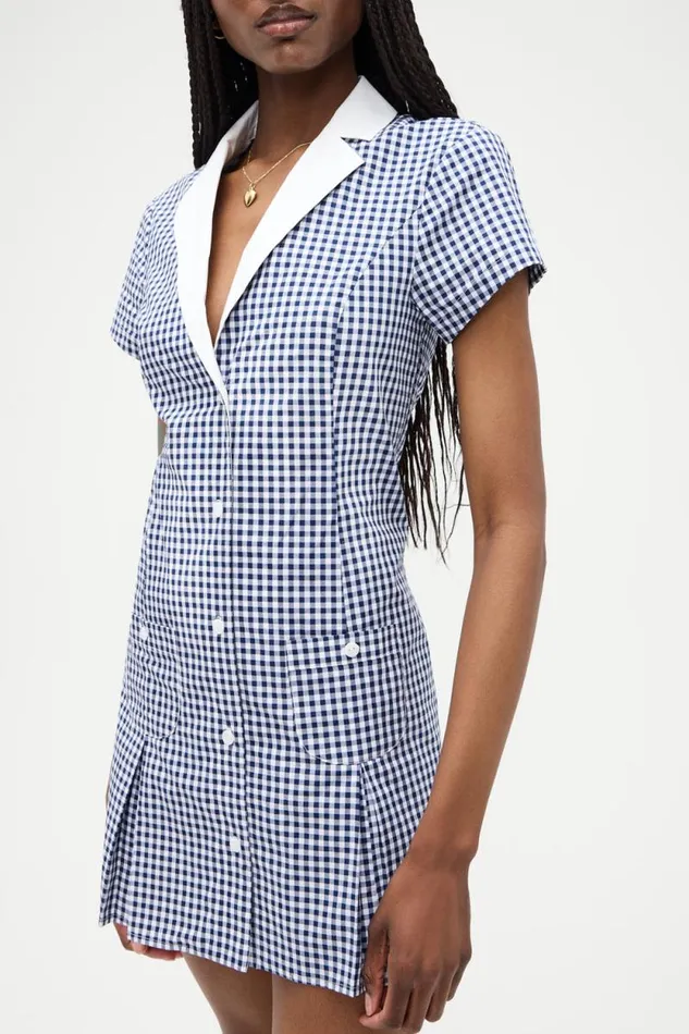 Frankies Bikinis Dresses Women Garden Gingham Mini Dress Seaside Gingham