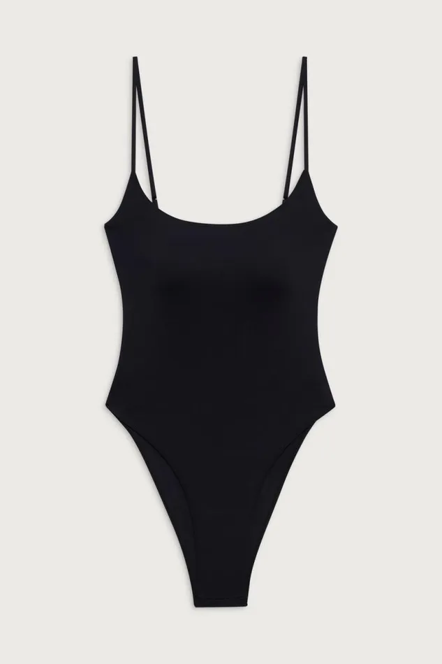 Frankies Bikinis One Pieces Women Juliet Cheeky One Piece Swimsuit Black