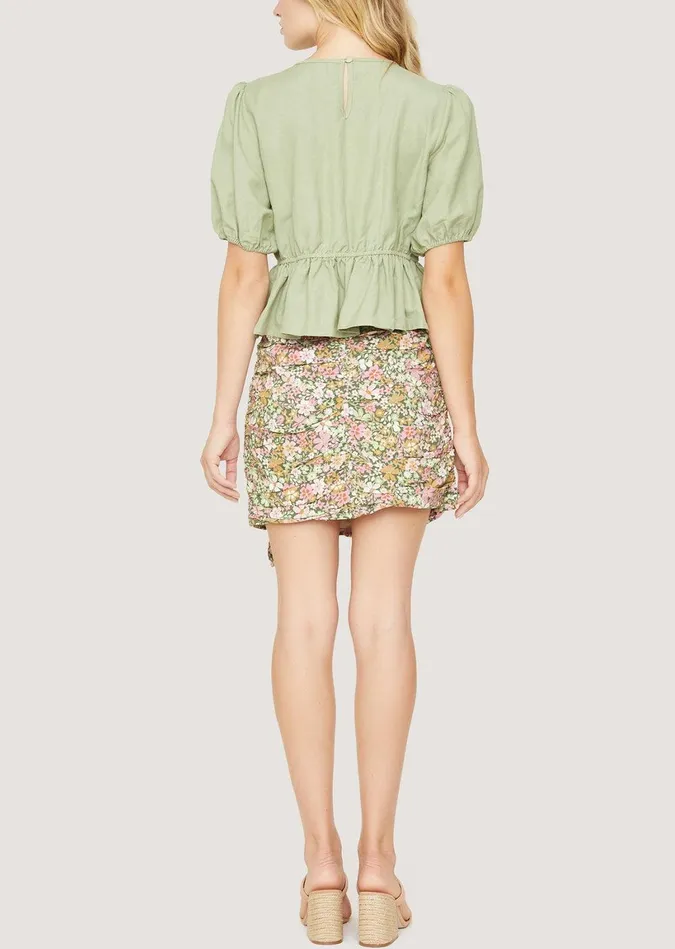 Getaway Island Mini Skirt Greenmulti Women Lost Wander Skirts