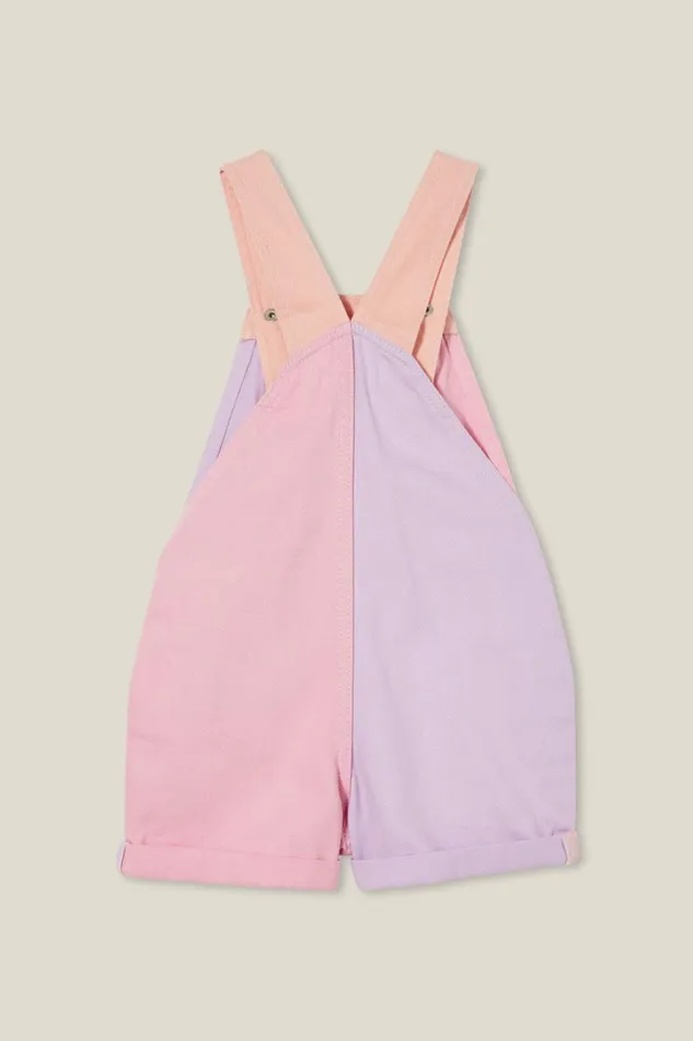 Girls 214 Dresses Cotton On Edith Denim Shortall Pastelcolour Block