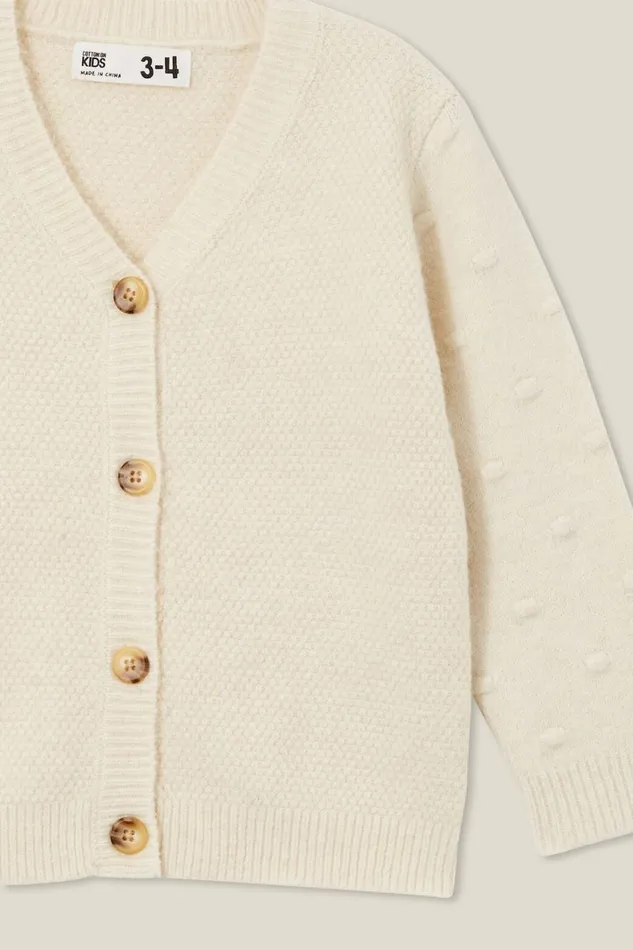 Girls 214 Jackets and Sweaters Cotton On Suzie Cardigan Vanilla Marle