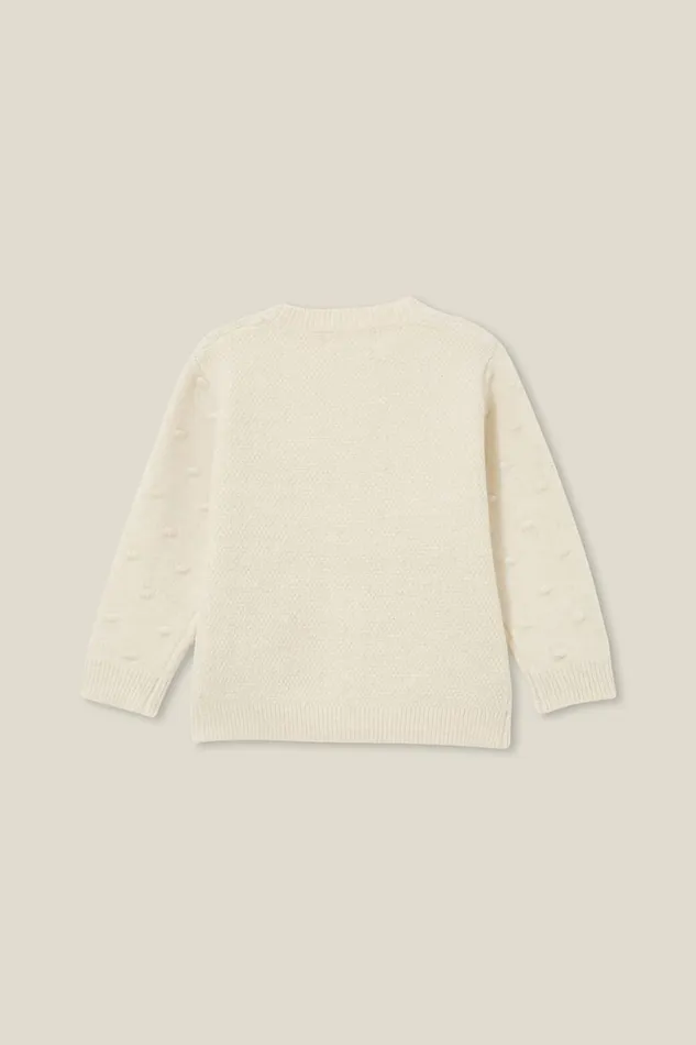 Girls 214 Jackets and Sweaters Cotton On Suzie Cardigan Vanilla Marle