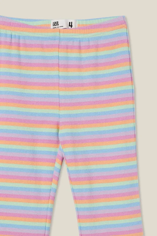 Girls 214 Leggings Pants and Jeans Cotton On Frankie Flare Pant Rainbow Stripe