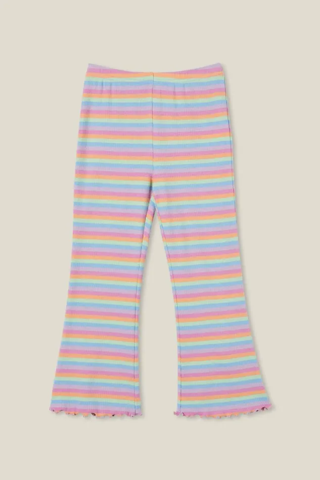 Girls 214 Leggings Pants and Jeans Cotton On Frankie Flare Pant Rainbow Stripe